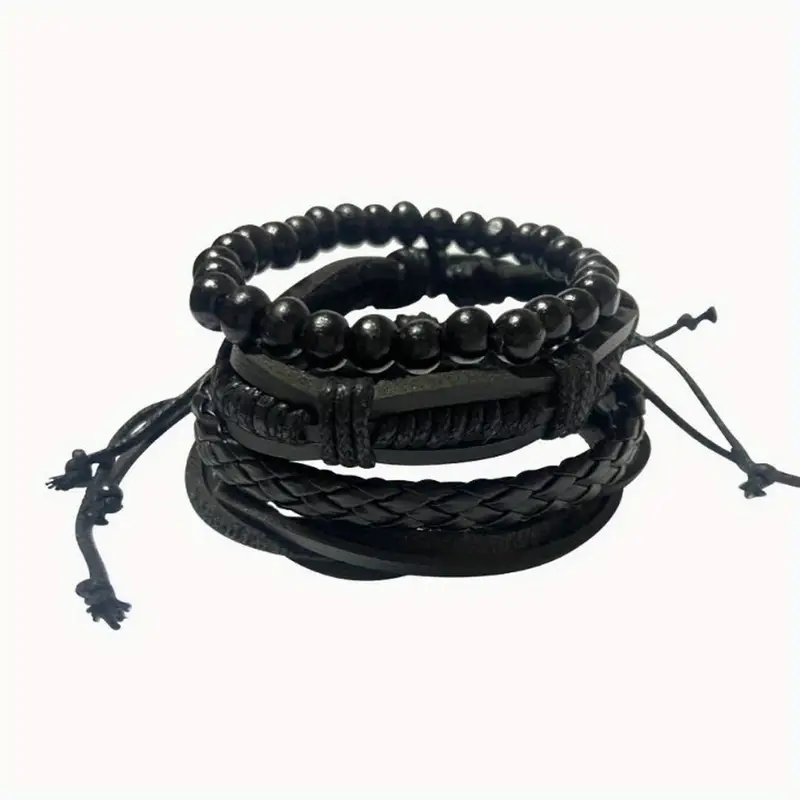 Fulani Leather Bracelet Set